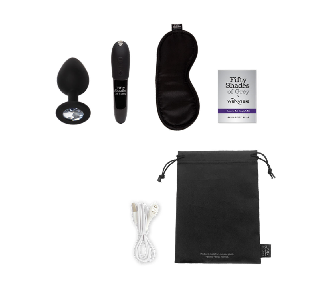 Fifty Shades Of Grey X We-Vibe - Come To The Bed Couples Tango X Kit-Adult Toys - Couples Set-We-Vibe-Danish Blue Adult Centres