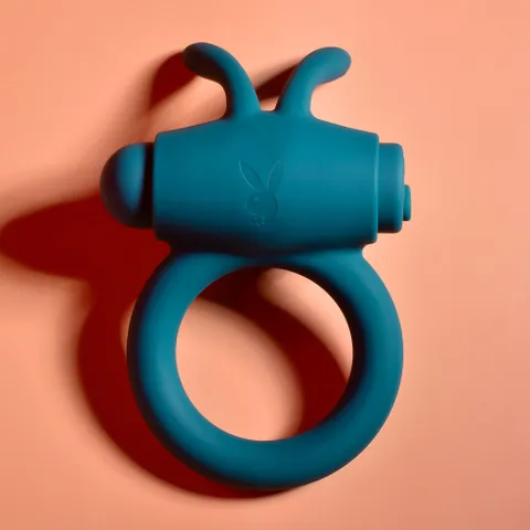Playboy Pleasure Bunny Buzzer-Adult Toys - Cock Rings - Vibrating-Playboy-Danish Blue Adult Centres