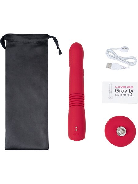 Lovense Gravity Thrusting and Vibrating Dildo