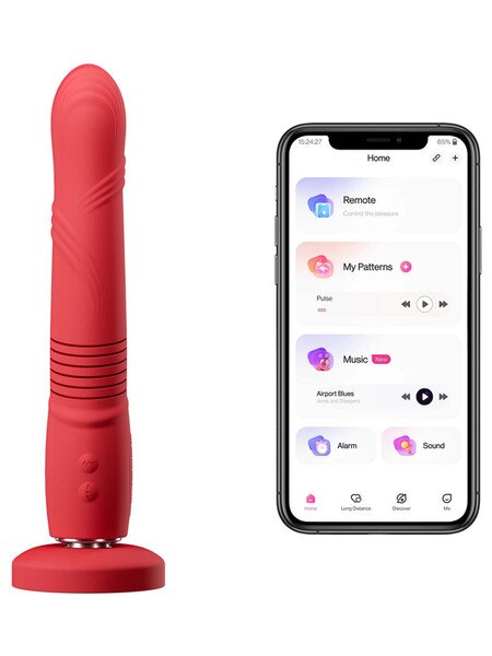 Lovense Gravity Thrusting and Vibrating Dildo
