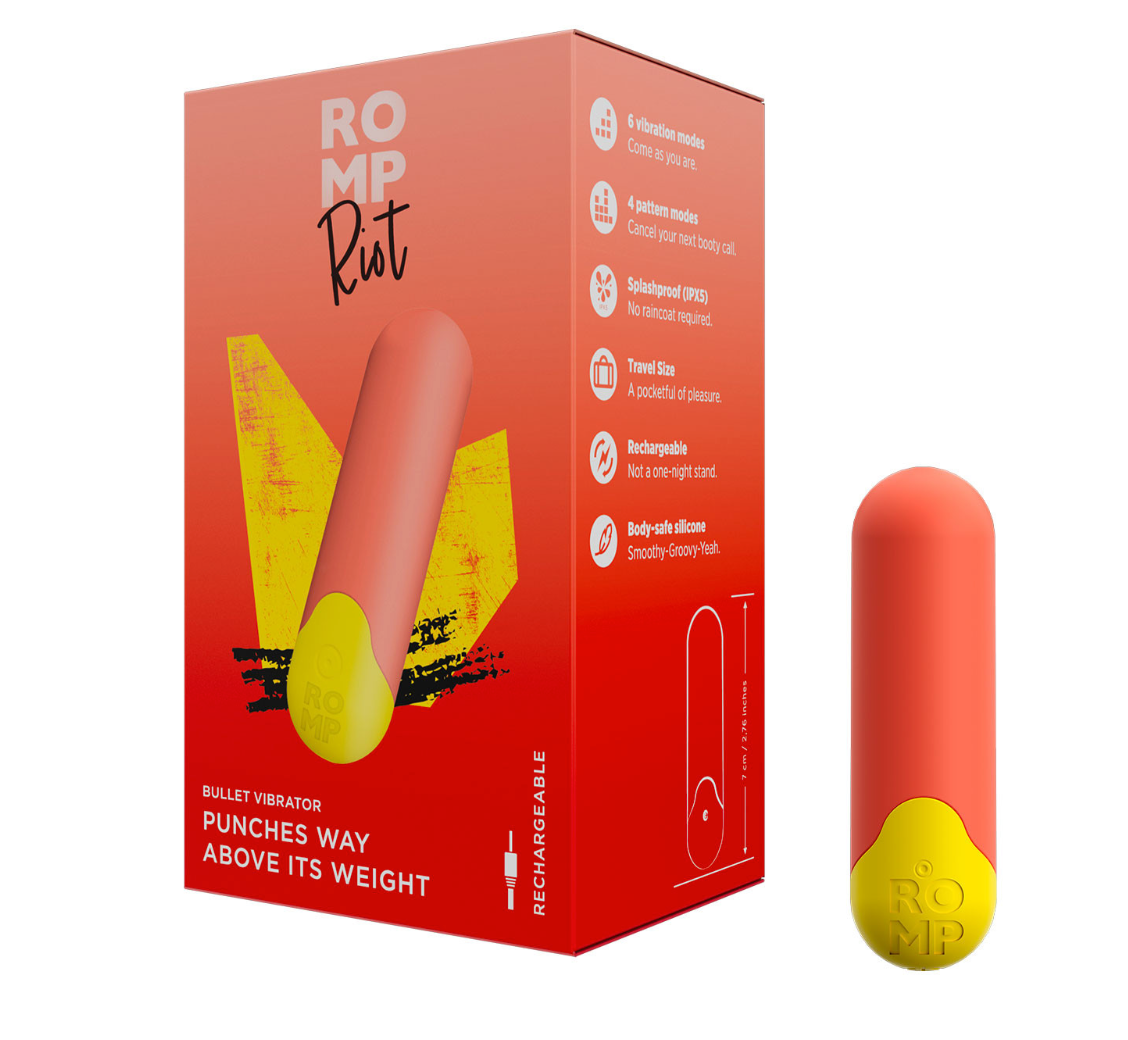 Romp Riot Bullet Vibrator-Adult Toys - Vibrators - Bullets-ROMP-Danish Blue Adult Centres
