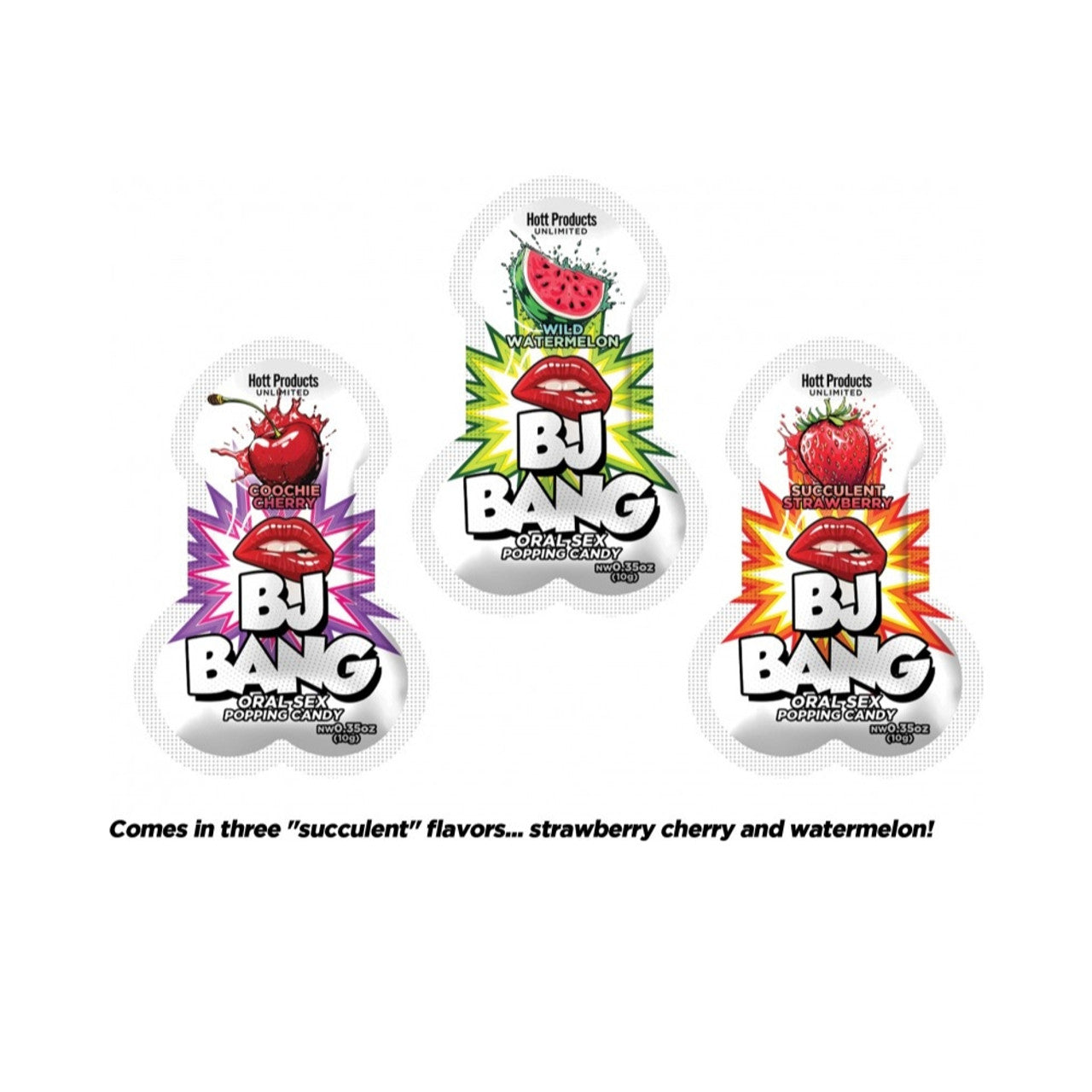 BJ Bang Oral Sex Popping Candy - 3 Flavours (72 Box)