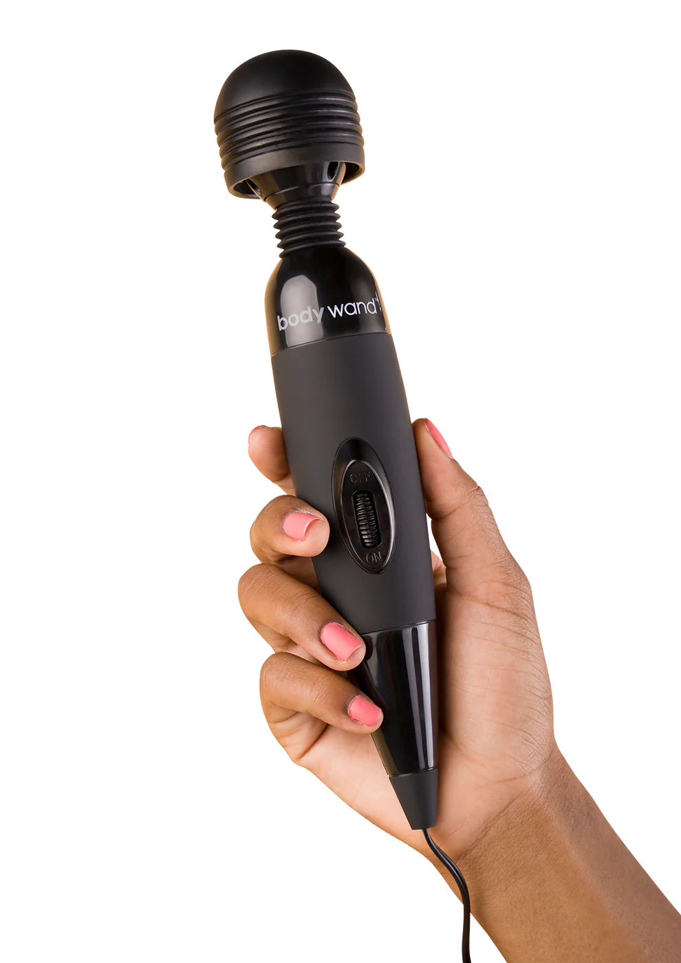 Close-up of Bodywand Japanese plug-in massager with one-finger control