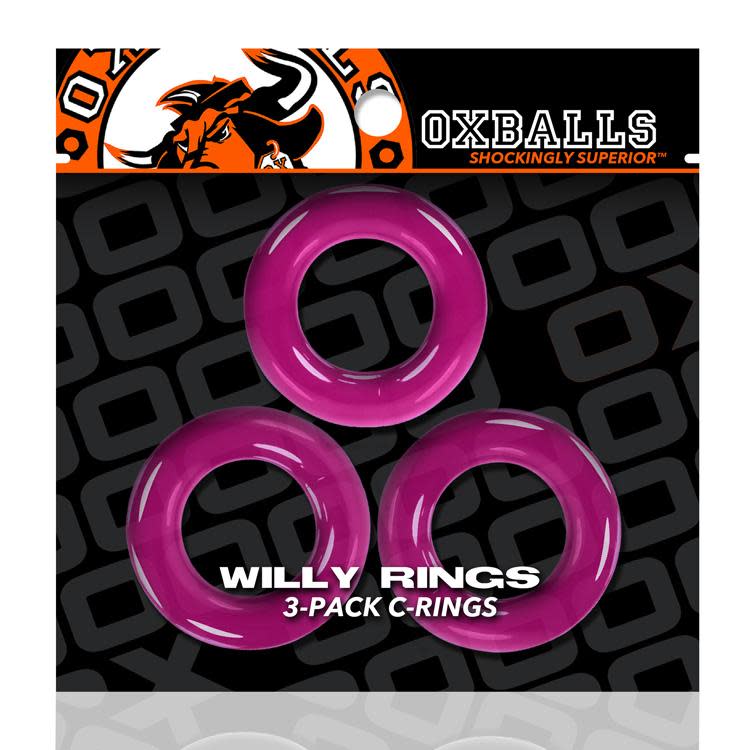 OXBALLS Willy Rings 3-pack stretchy cockrings White