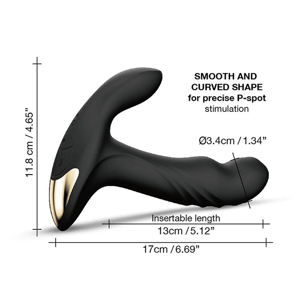 Ergonomic curved silicone prostate toy Dorcel Multi P-Joy