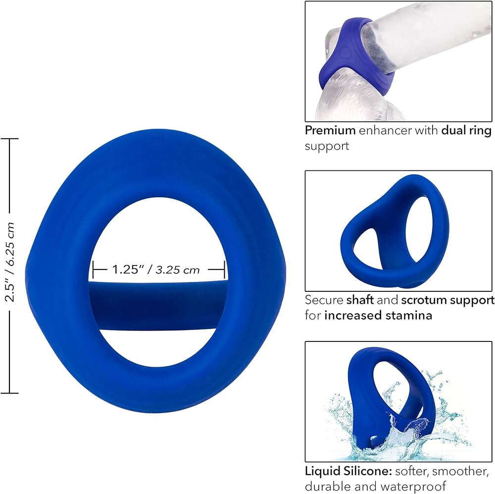 Admiral - Cock & Ball Dual Ring-Adult Toys - Cock Rings-CalExotics-Danish Blue Adult Centres