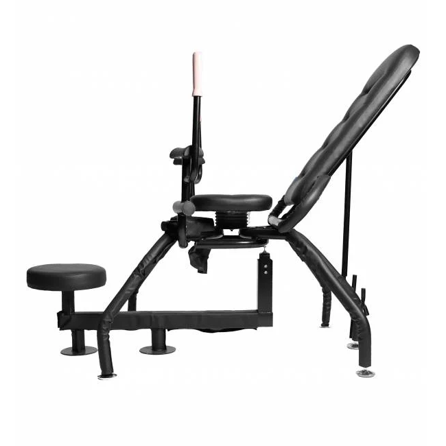 Black BDSM love chair with steel frame