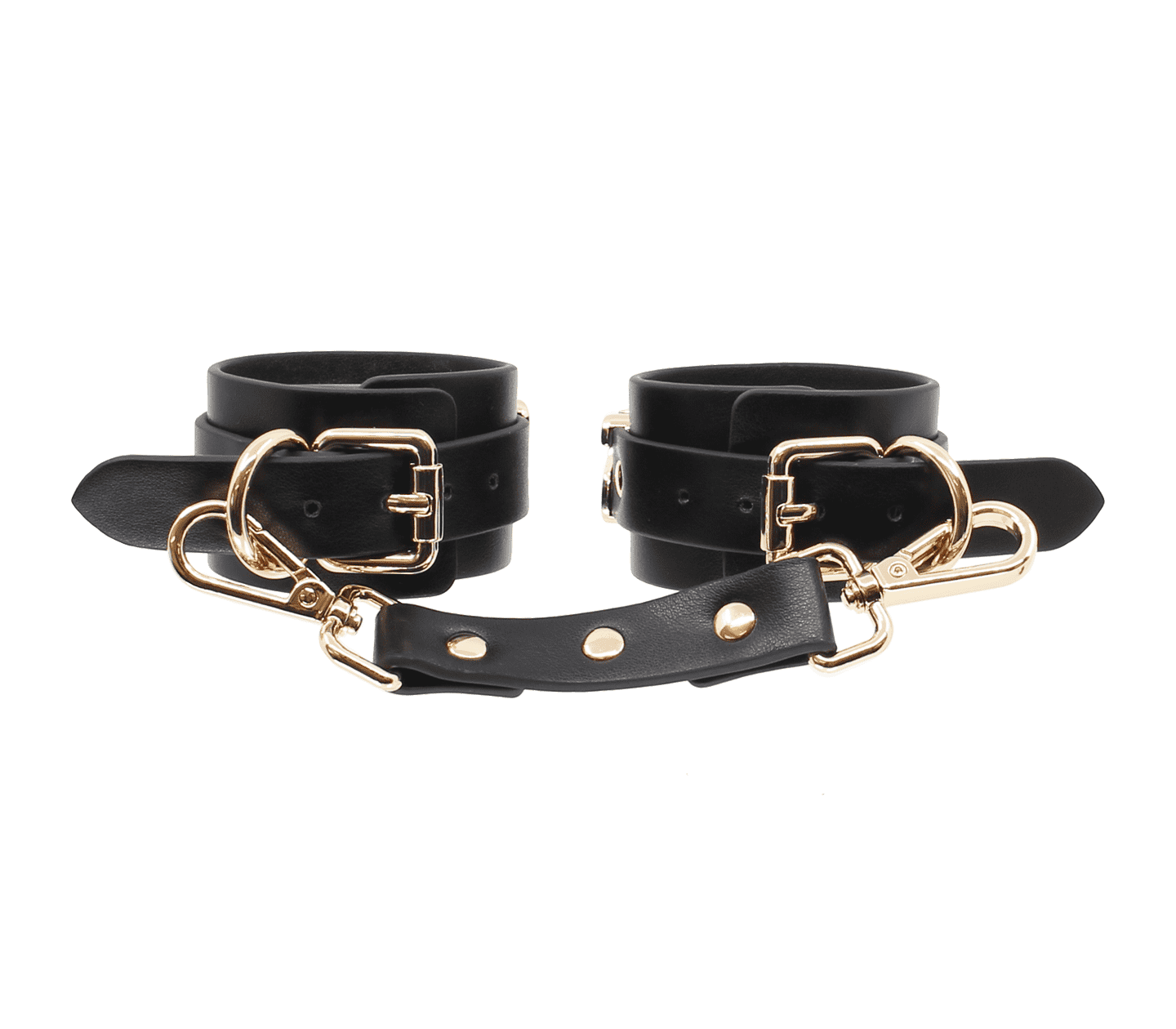 Love In Leather 'Yes Sir' Faux Leather Wrist Cuffs