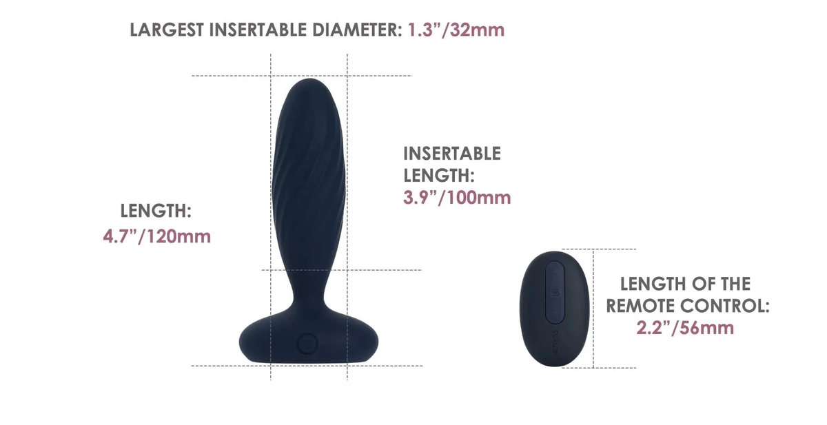 Svakom - Jordan - Vibrating Anal Plug
