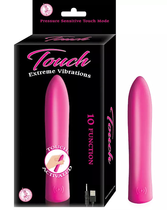 Nasstoys Touch Bullet Vibrator 5 Inch rechargeable silicone
