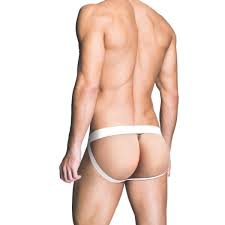 Prowler RED - Ass-less Cock-ring White S