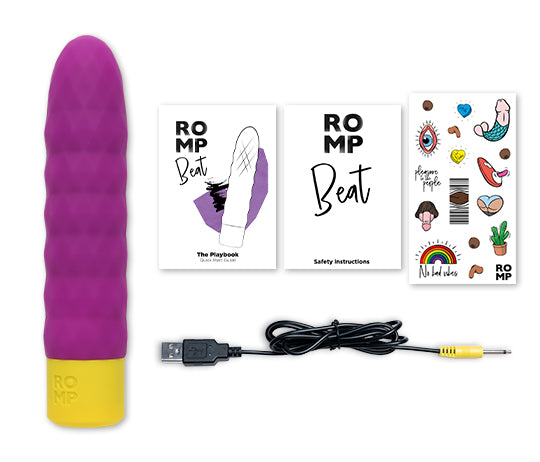 ROMP Beat Bullet (Purple)-Adult Toys - Vibrators - Bullets-ROMP-Danish Blue Adult Centres