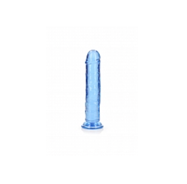 RealRock Crystal Clear Realistic Without Balls 8" Blue