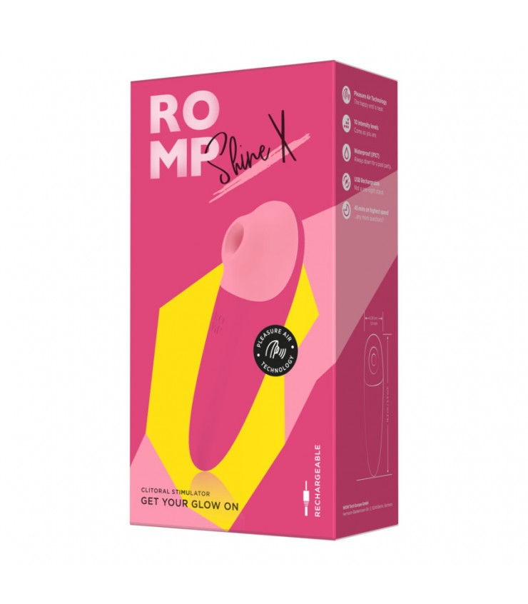 ROMP - Shine X-Adult Toys - Vibrators - Clitoral Suction-ROMP-Danish Blue Adult Centres