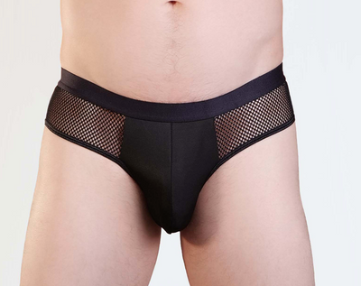 Love In Leather Mens Jock w/ Side Mesh S/M-Clothing - Underwear & Panties - Mens& - Room in Front-Love In Leather-Danish Blue Adult Centres