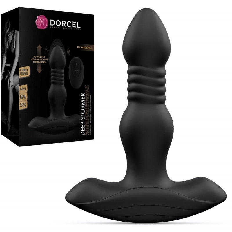 Dorcel Deep Stormer (Black)-Adult Toys - Anal-Dorcel-Danish Blue Adult Centres