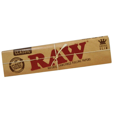 RAW Classic Kingsize Slim Rolling Papers (32 Leaves)-Lifestyle - Smoking Accessories-RAW-Danish Blue Adult Centres