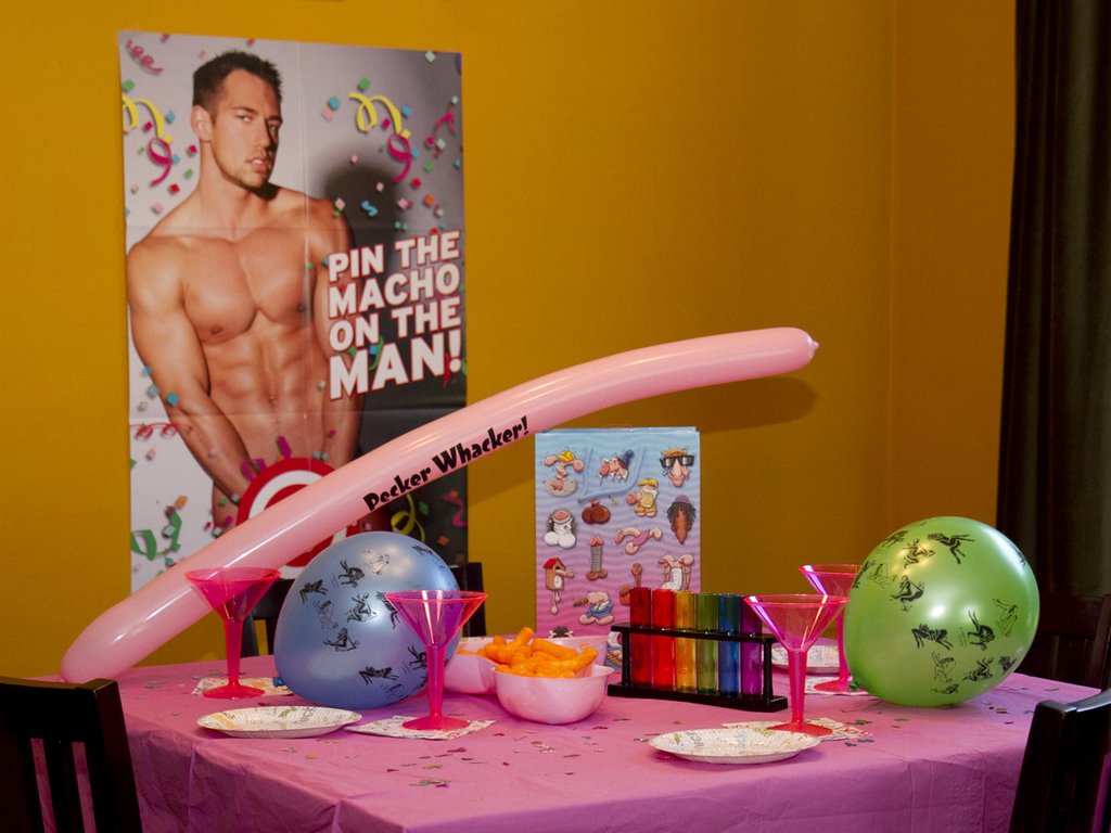 Bachelorette Pin the Macho on the Man Game-Novelty - Party-Creative Conceptions-Danish Blue Adult Centres