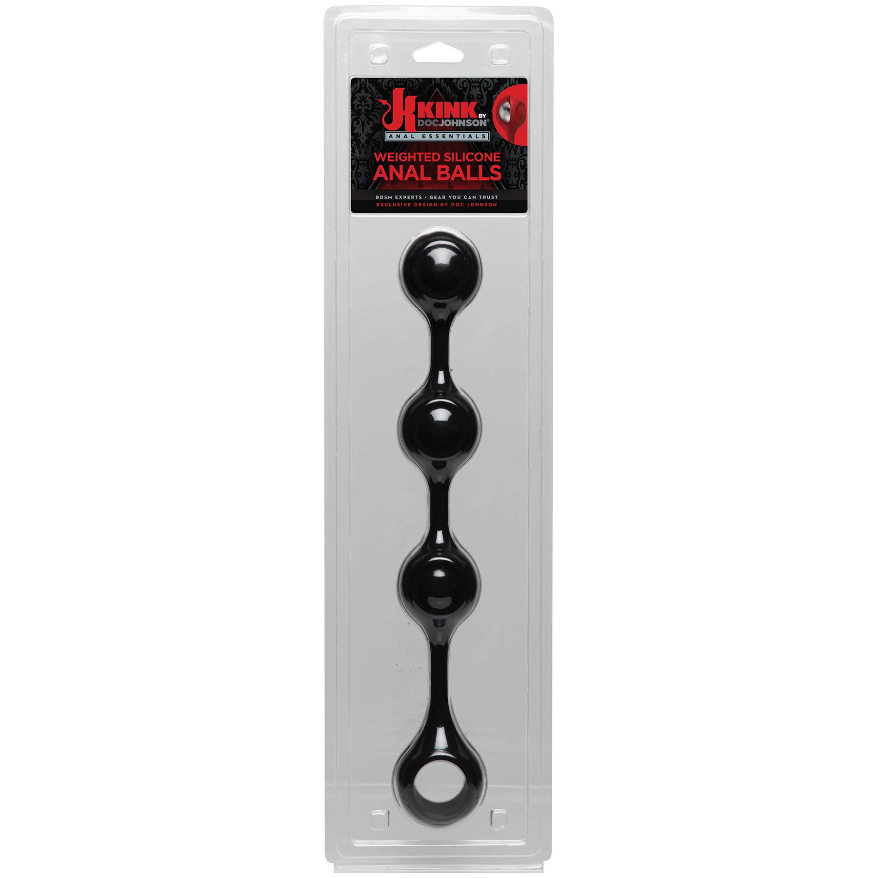 KINK - Anal Essentials Weighted Silicone Anal Balls-Adult Toys - Anal - BeadsBalls-Kink-Danish Blue Adult Centres