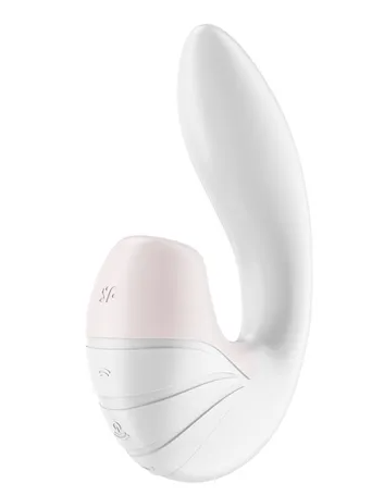 Satisfyer Supernova G-Spot Clit Suction Vibrator White-Adult Toys - Vibrators - Rabbits-Satisfyer-Danish Blue Adult Centres