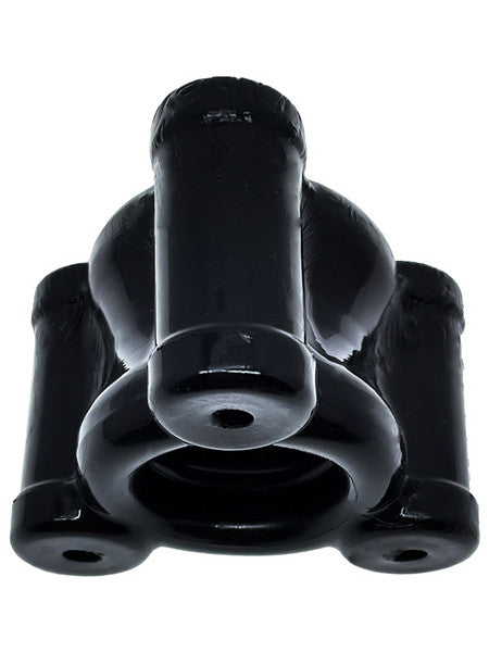 Heavy Squeeze Weighted Squeeze Ball Stretcher W/ 3 Stainless Steel Weights Black-Adult Toys - Cock Rings - Ball Stretchers-Oxballs-Danish Blue Adult Centres