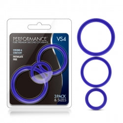 Blush - Performance 3 Pack Cock Ring-Adult Toys - Cock Rings-Blush-Danish Blue Adult Centres
