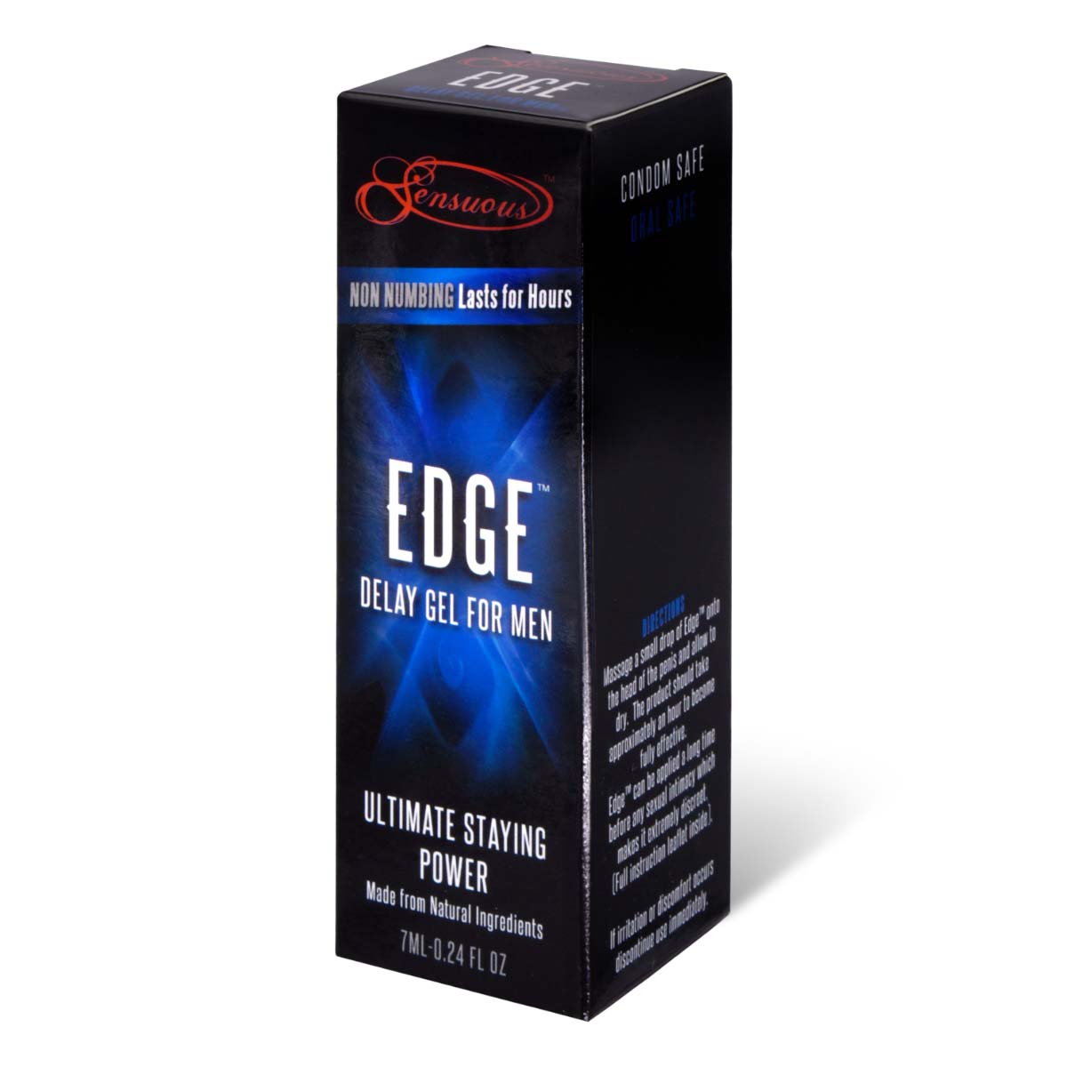 Sensuous Edge Delay Gel For Men 7ml.-Lubricants & Essentials - Creams & Sprays - Desensitiser-Sensuous Pty Ltd-Danish Blue Adult Centres
