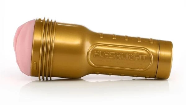 Fleshlight Pink Lady Stamina Training Unit (Gold)-Adult Toys - Masturbators-Fleshlight-Danish Blue Adult Centres