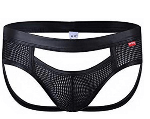 Men's Mesh Jockstrap-Clothing - Underwear & Panties - Mens Room in Front-Poison Rose-Danish Blue Adult Centres