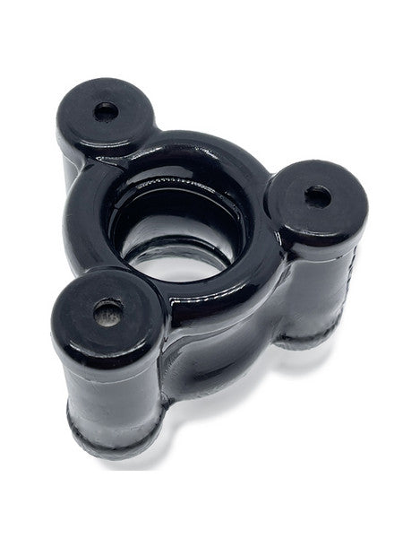 Heavy Squeeze Weighted Squeeze Ball Stretcher W/ 3 Stainless Steel Weights Black-Adult Toys - Cock Rings - Ball Stretchers-Oxballs-Danish Blue Adult Centres