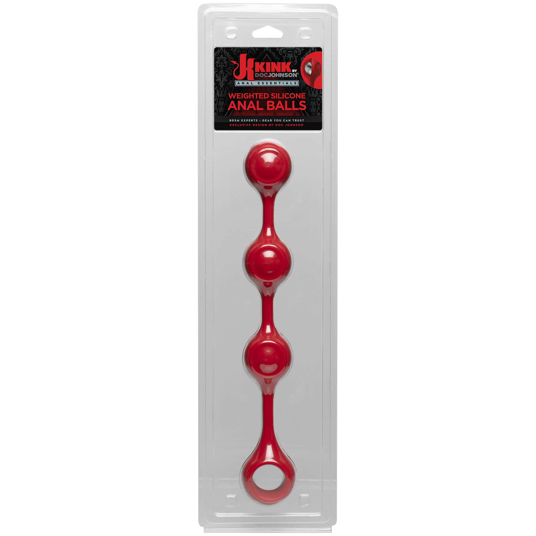 KINK - Anal Essentials Weighted Silicone Anal Balls-Adult Toys - Anal - BeadsBalls-Kink-Danish Blue Adult Centres