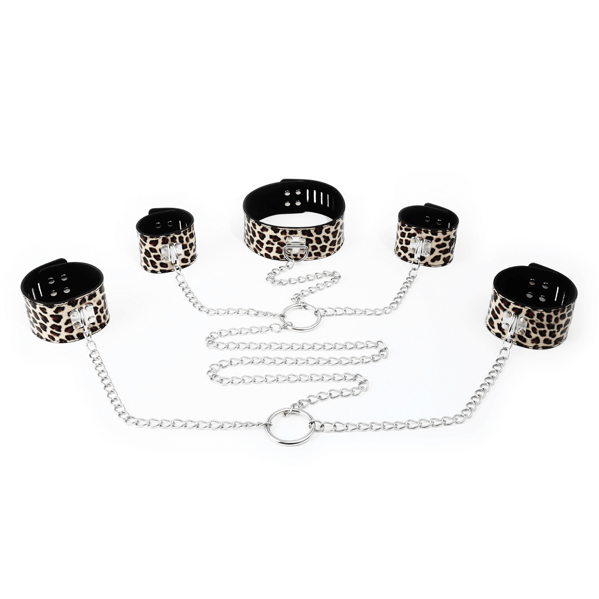 Poison Rose - 5 Piece Bondage Set-Bondage & Fetish - Cuffs & Restraints-Poison Rose-Danish Blue Adult Centres