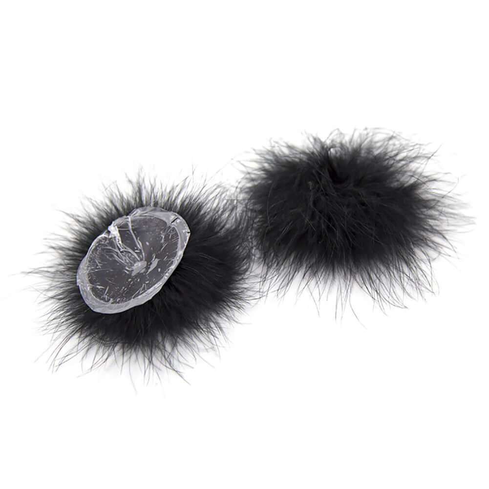 Poison Rose Fluffy Nipple Covers-Clothing - Accessories - Nipple-Poison Rose-Danish Blue Adult Centres