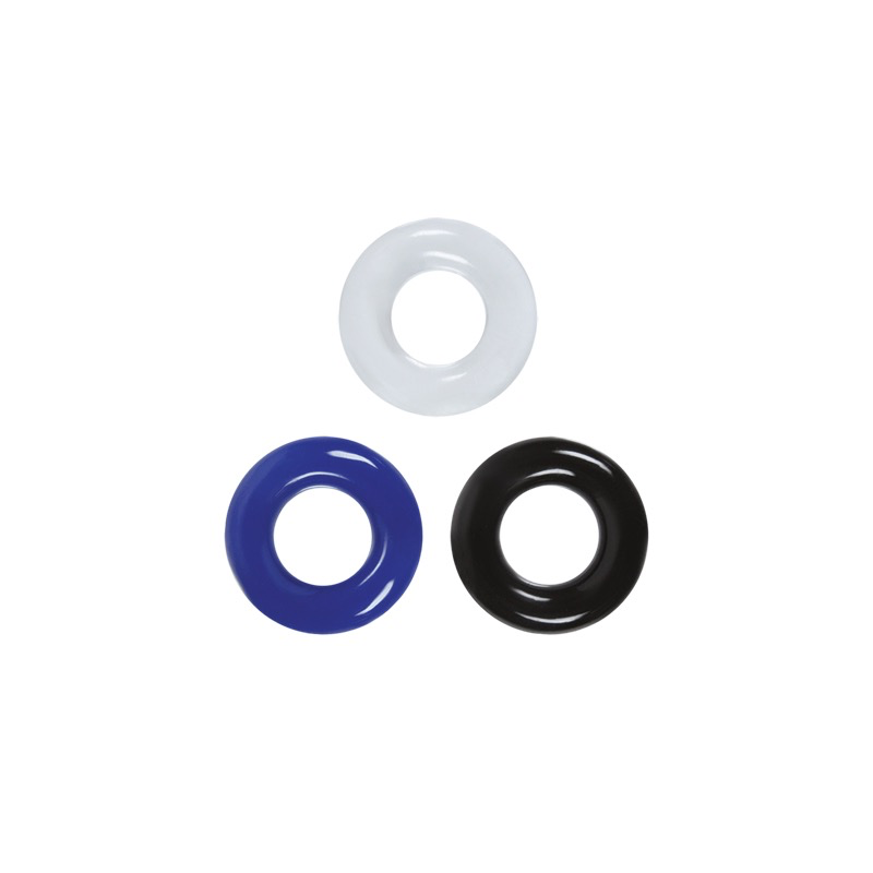 Renegade Stamina Rings Set (Assorted) - 3 Pack-Adult Toys - Cock Rings-Renegade-Danish Blue Adult Centres