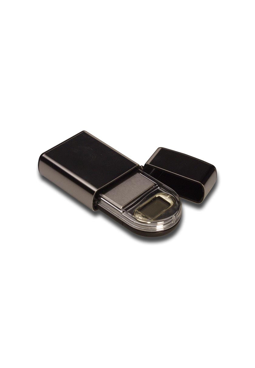0.01g/50g BL Mini Digital Scale w/ Chrome 'Zippo' Case-Lifestyle - Scales - 0.01-BL-Danish Blue Adult Centres