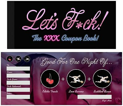 Lets F*ck! Novelty Coupons Game-Novelty - Games-Endless Desires-Danish Blue Adult Centres