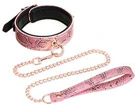 Spartacus - Snake Collar and Leash-Bondage & Fetish - Cuffs & Restraints-Spartacus-Danish Blue Adult Centres