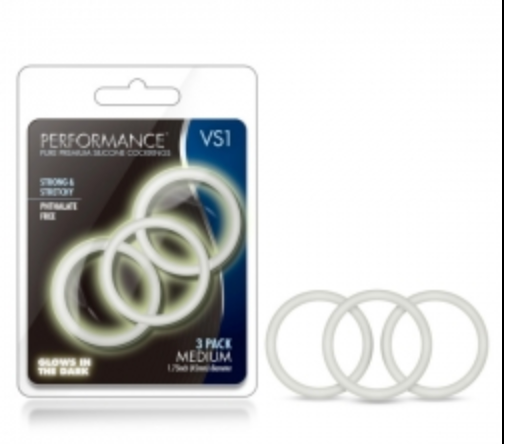 Blush - Performance 3 Pack Cock Ring-Adult Toys - Cock Rings-Blush-Danish Blue Adult Centres