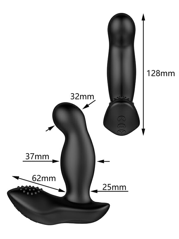 Boost Prostate Massager with Inflatable Tip - Black-Adult Toys - Anal - Prostate Stimulators-Nexus-Danish Blue Adult Centres