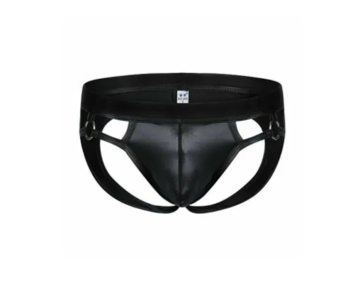 Love In Leather- Mens Wet Look Briefs S/M-Clothing - Underwear & Panties - Mens& - Room in Front-Love In Leather-Danish Blue Adult Centres