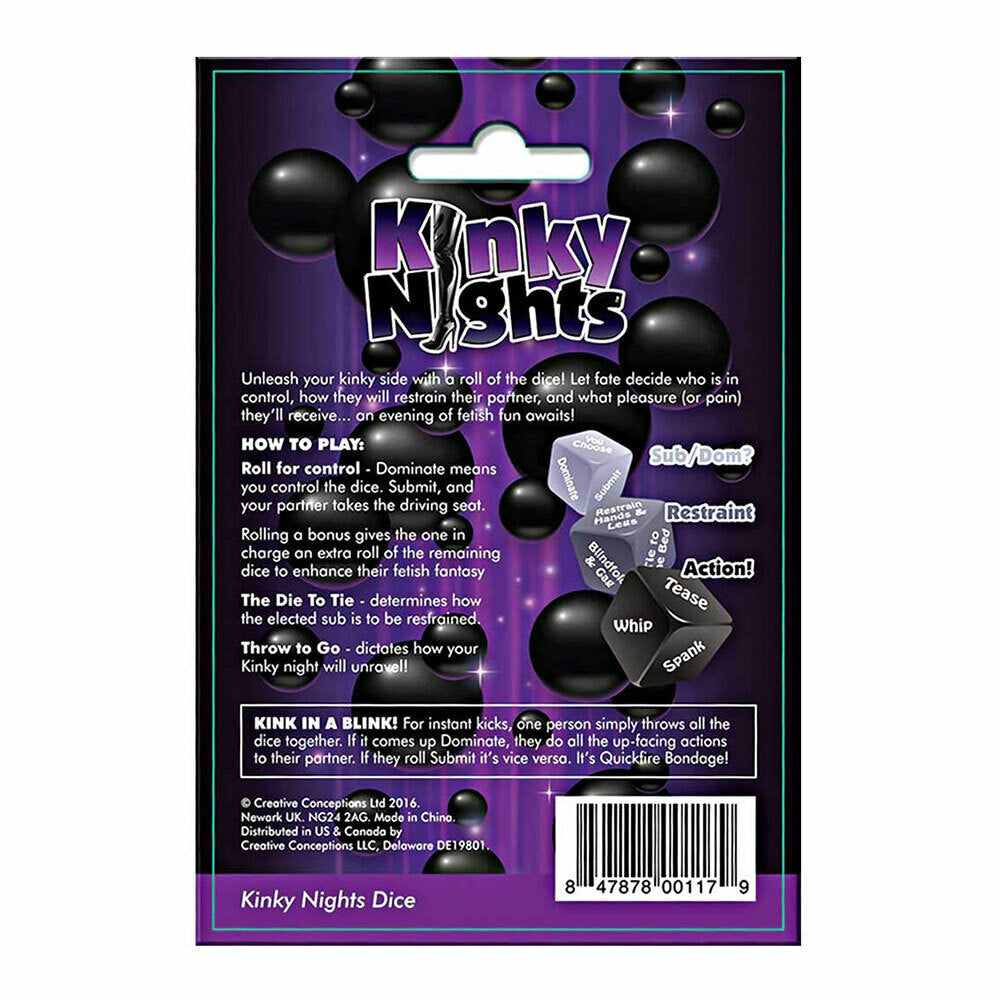 Kinky Nights Dice-Novelty - Games-Creative Conceptions-Danish Blue Adult Centres