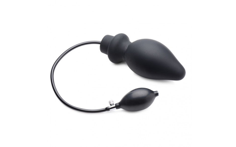 Ass Pand Large Inflatable Silicone Plug Black-Adult Toys - Anal - Plugs-Master Series-Danish Blue Adult Centres