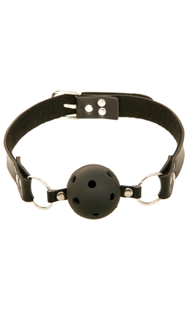 Pipedream Fetish Fantasy Breathable Ball Gag (Black)-Bondage & Fetish - Gags-Pipedream-Danish Blue Adult Centres