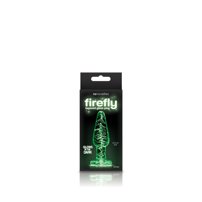 NS Novelties Firefly Glass Tapered Plug (Glow In Dark)-Unclassified-NS Novelties-Danish Blue Adult Centres