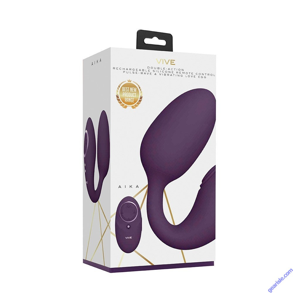 Vive Aika Pulse Wave and Vibrating Love Egg-Adult Toys - Vibrators - Rabbits-Shots-Danish Blue Adult Centres