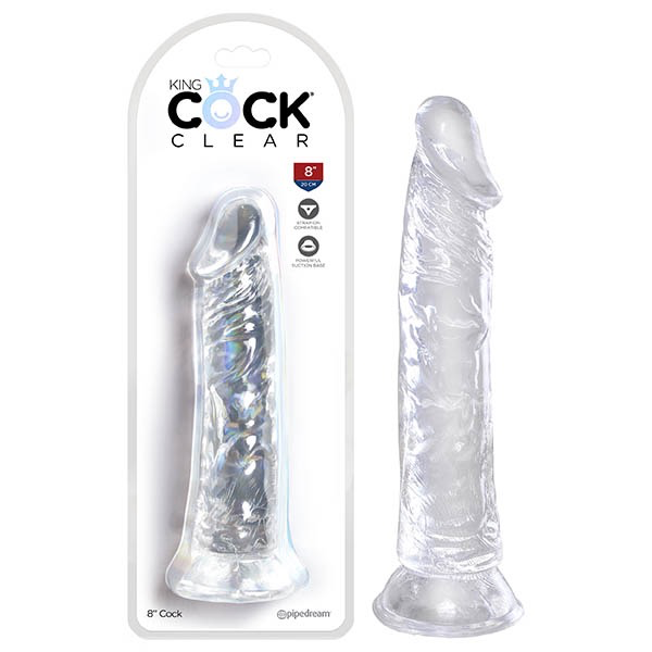 King Cock Realistic Dildo - Clear-Adult Toys - Dildos - Realistic-King Cock-Danish Blue Adult Centres