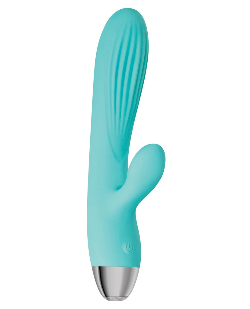 Adam & Eve Rechargeable Pulsating Dual Massager (Green)-Adult Toys - Vibrators - Rabbits-Adam & Eve-Danish Blue Adult Centres