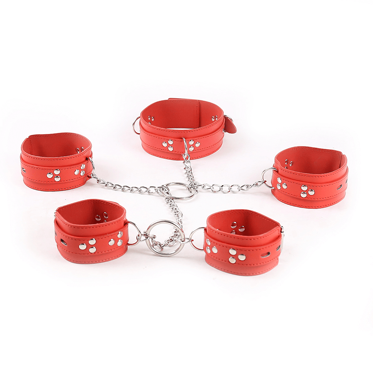 Poison Rose - 5 Piece Bondage Set-Bondage & Fetish - Cuffs & Restraints-Poison Rose-Danish Blue Adult Centres