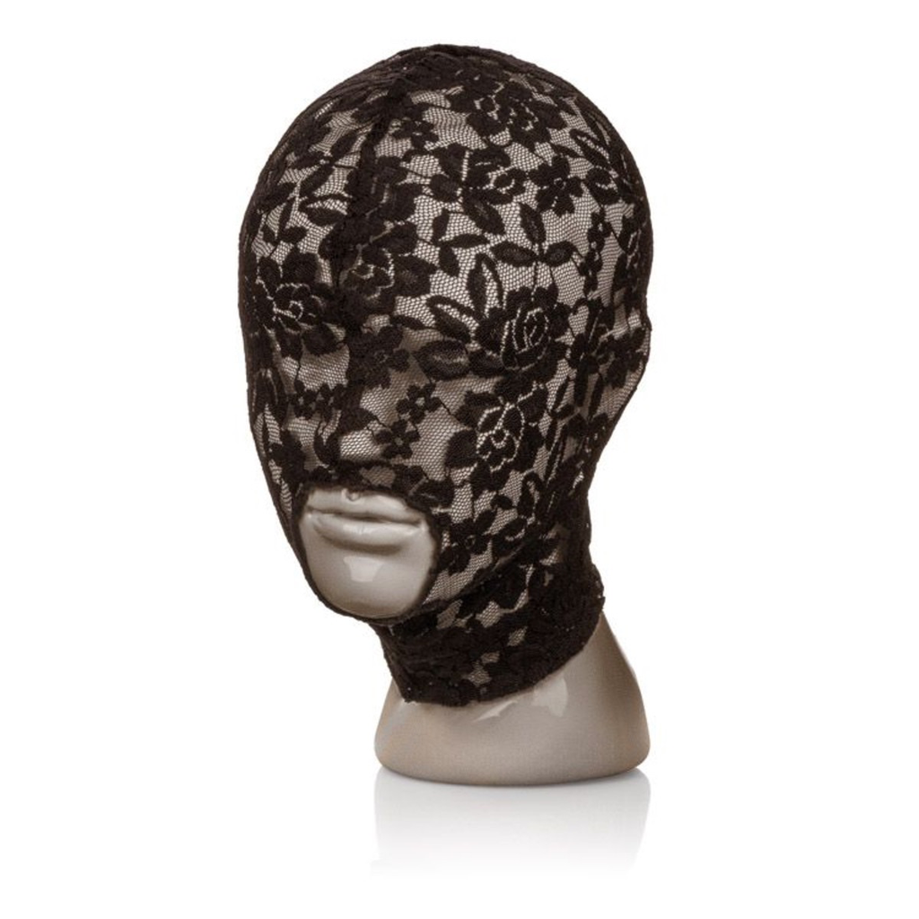 CalExotics Scandal Lace Hood (Black) - One Size-Bondage & Fetish - Mask, Hood, Blindfolds-CalExotics-Danish Blue Adult Centres