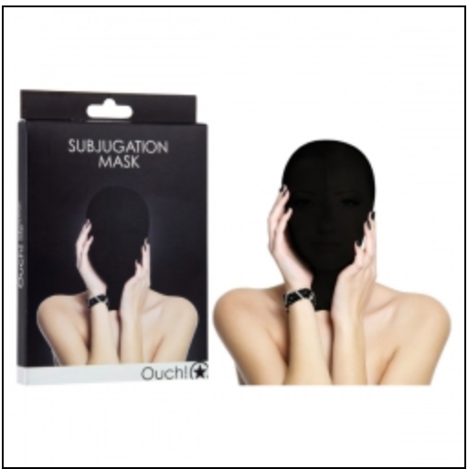 Ouch! Subjugation Mask-Bondage & Fetish - Mask, Hood, Blindfolds-Ouch-Danish Blue Adult Centres